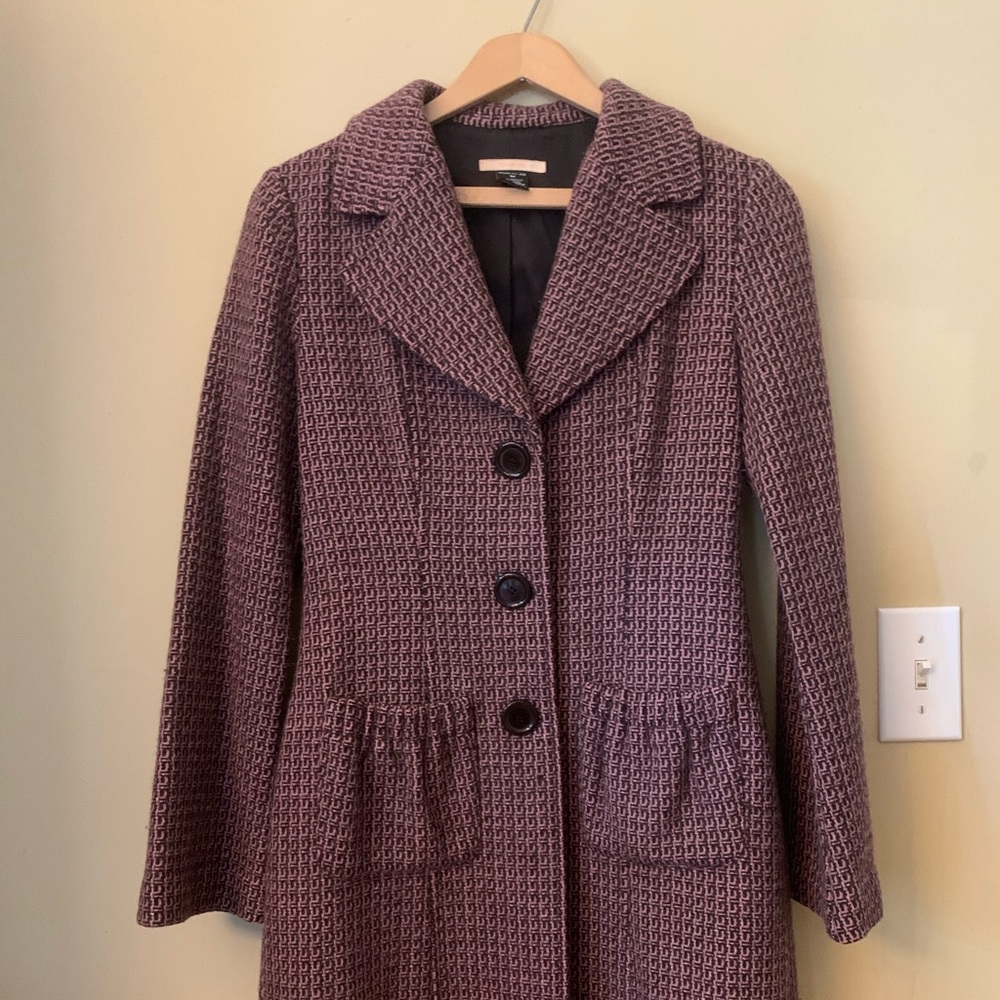 Pink and Black Peacoat